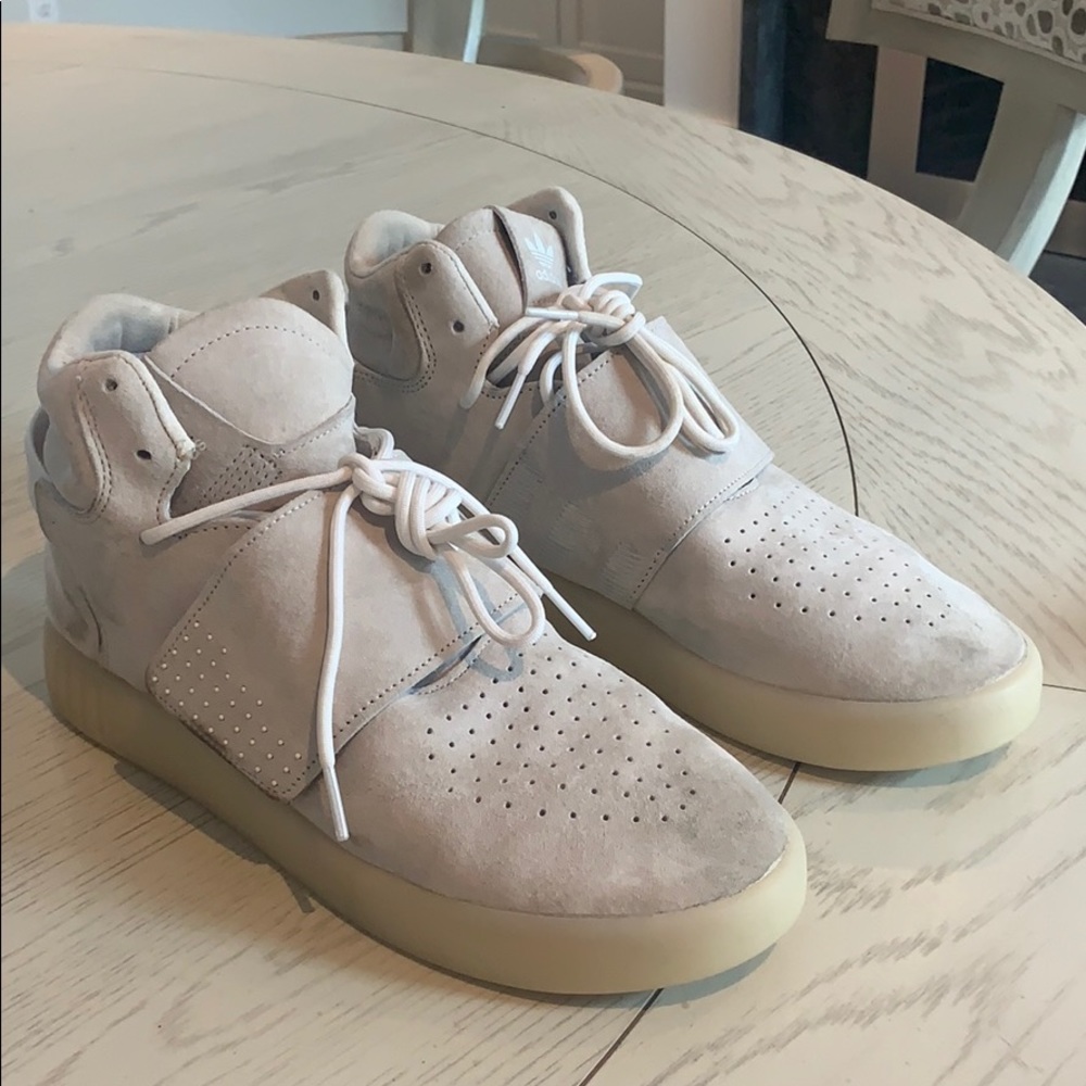 Gray Adidas Tubular Sneakers Size 10